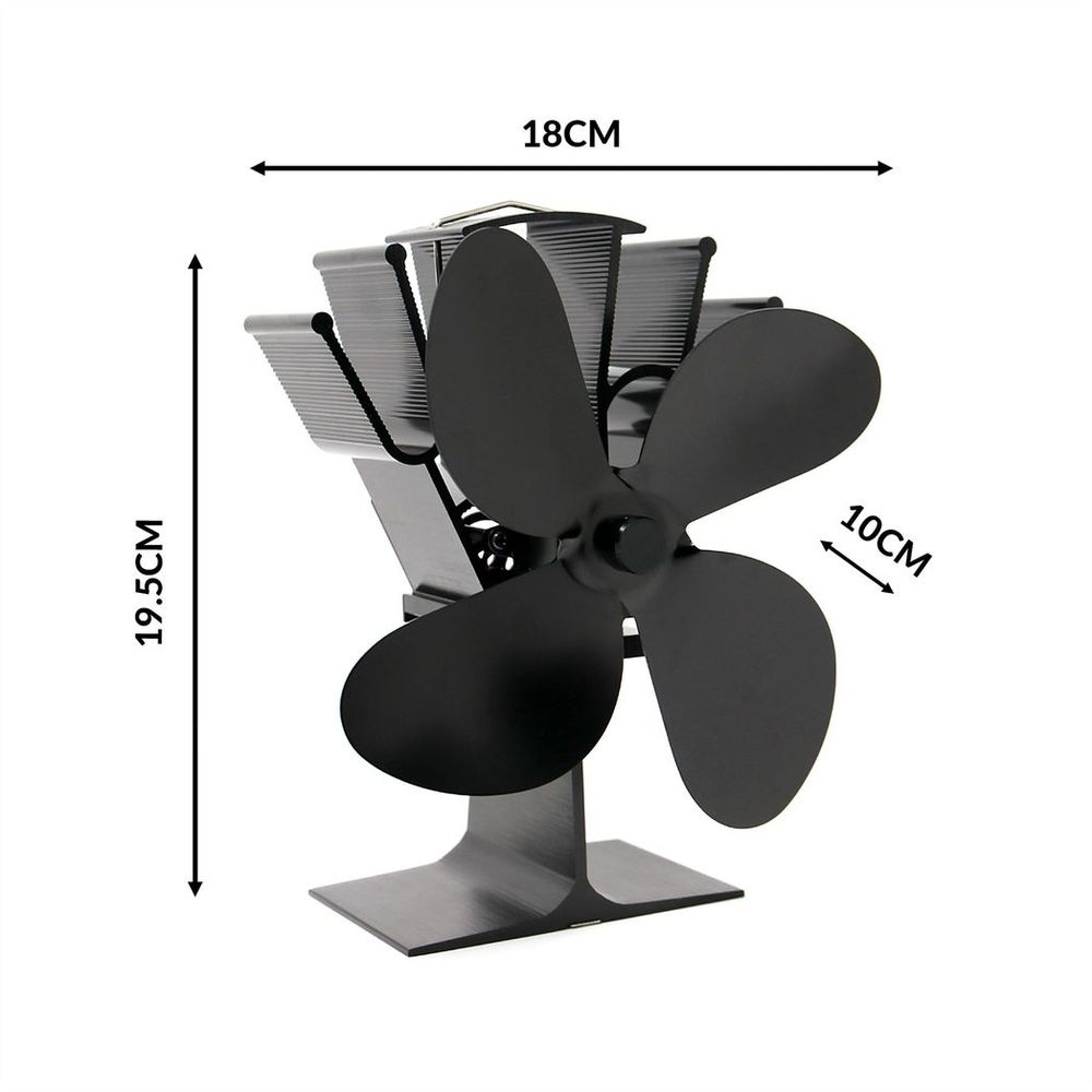 Heat Powered 4 Blade Stove Fan | M&W