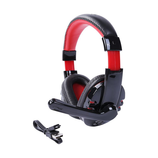 Wireless Bluetooth 4.2 Over Ear Earphone, Noise-Canceling Adjustable Earphone, Deep Bass Stereo Gaming Micro Headphones