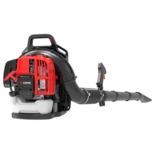 2-Stroke Commercial Backpack Leaf Blower Gas Powered Grass Lawn Blowing Machine, Red