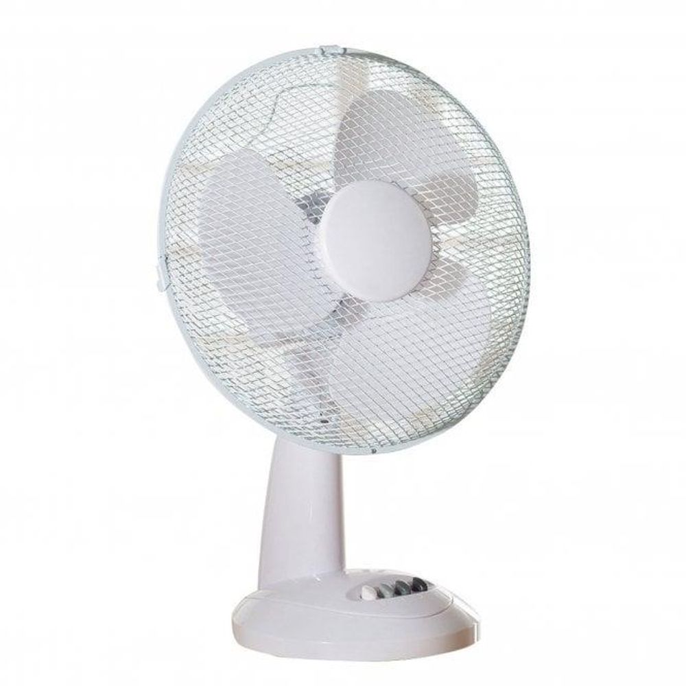 Daewoo 12" Desk Fan White - COL1567