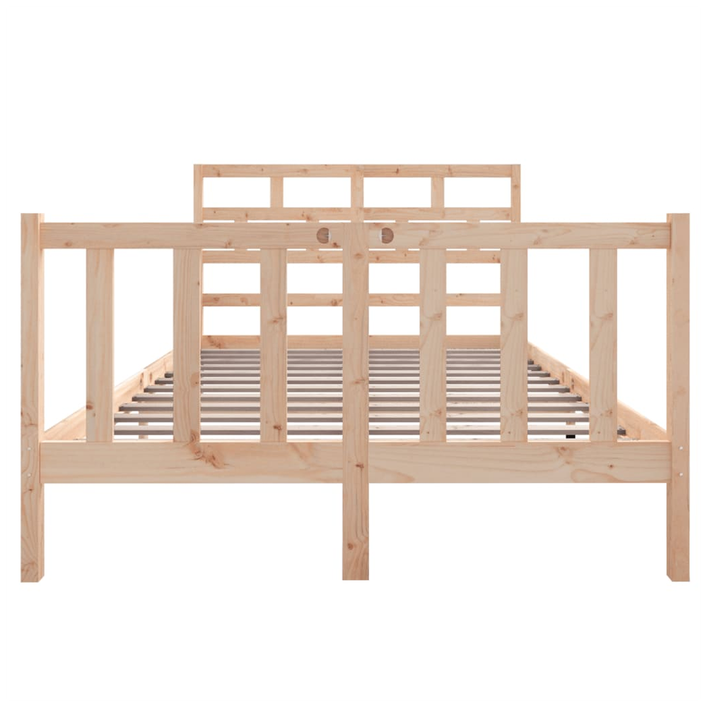 vidaXL Bed Frame Solid Wood Pine 75x190 cm Small Single