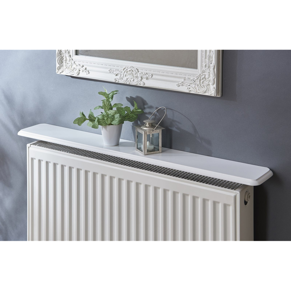 Radiator Shelf 115.5cm - White satin finish