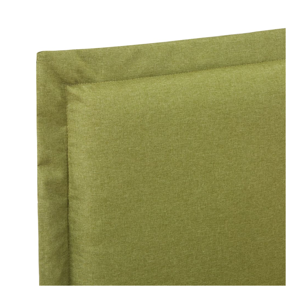 vidaXL Bed Frame Green Fabric 150x200 cm King Size