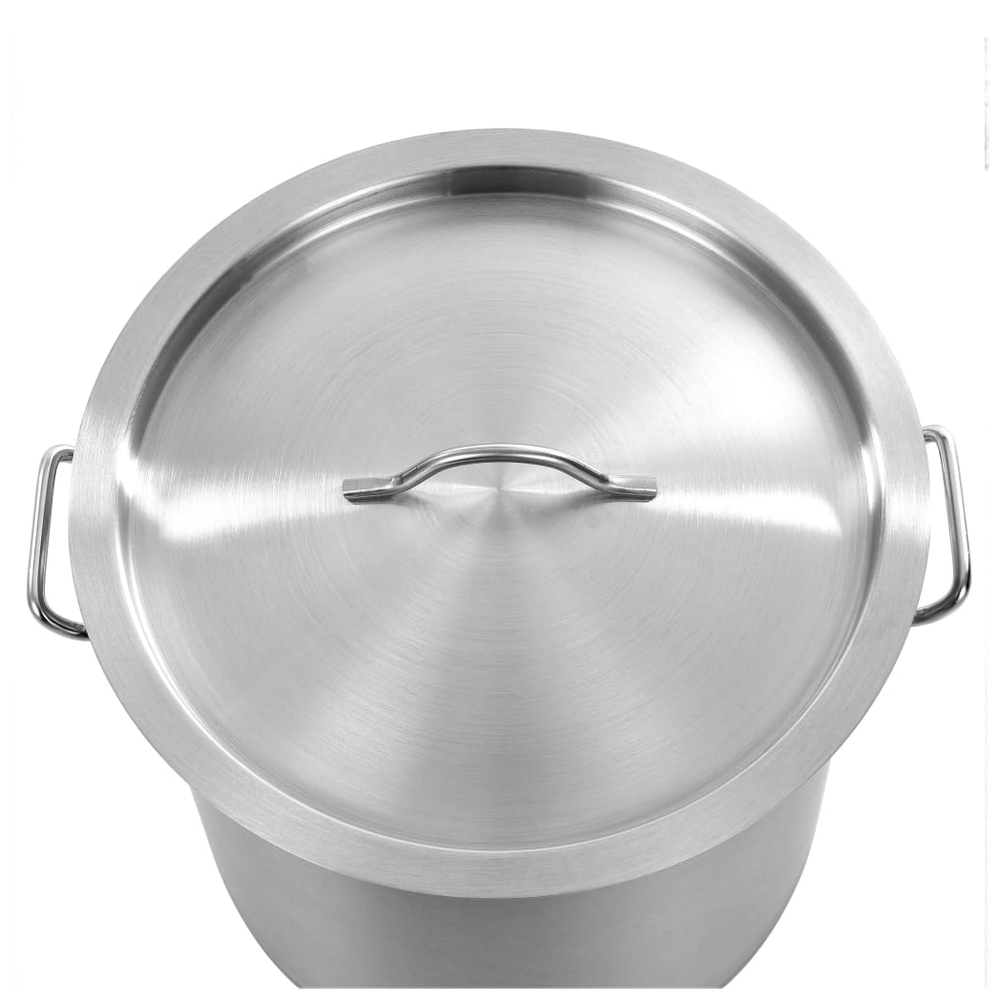 vidaXL Stock Pot 26 L 32x32 cm Stainless Steel