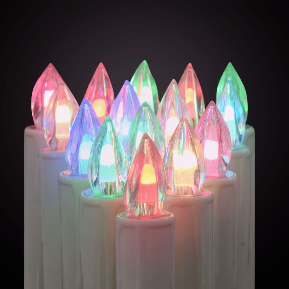 vidaXL Christmas Wireless LED Candles with Remote Control 30 pcs RGB