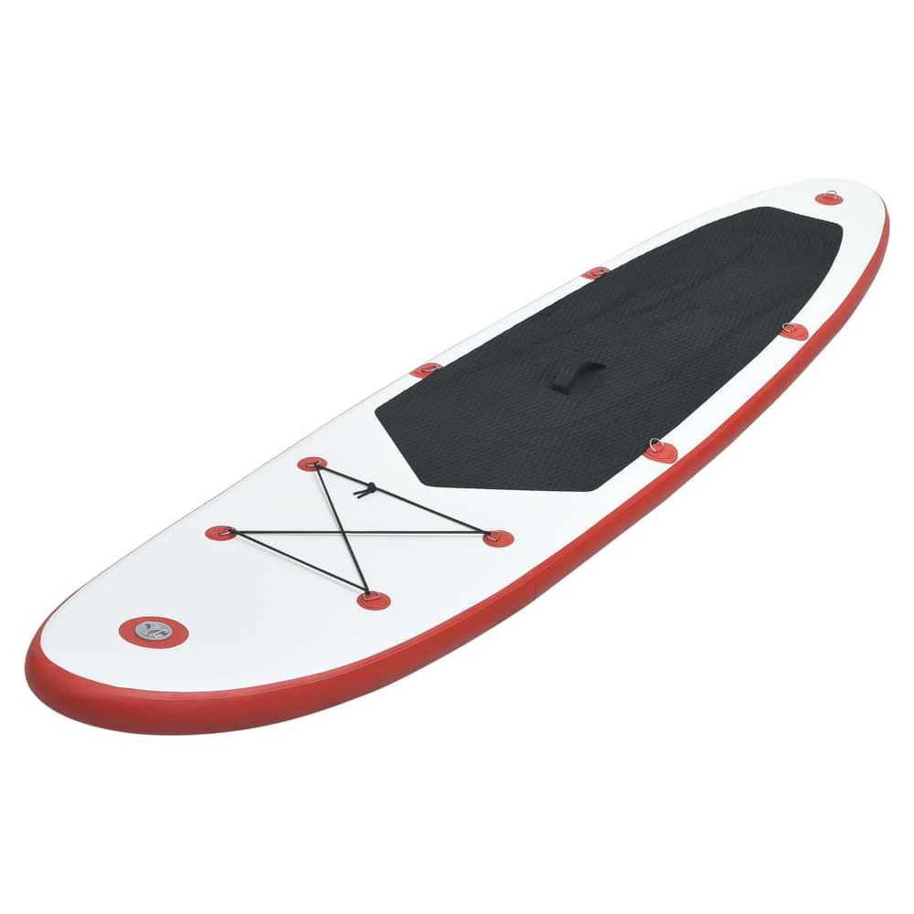 vidaXL Stand Up Paddle Board Set SUP Surfboard Inflatable Red and White