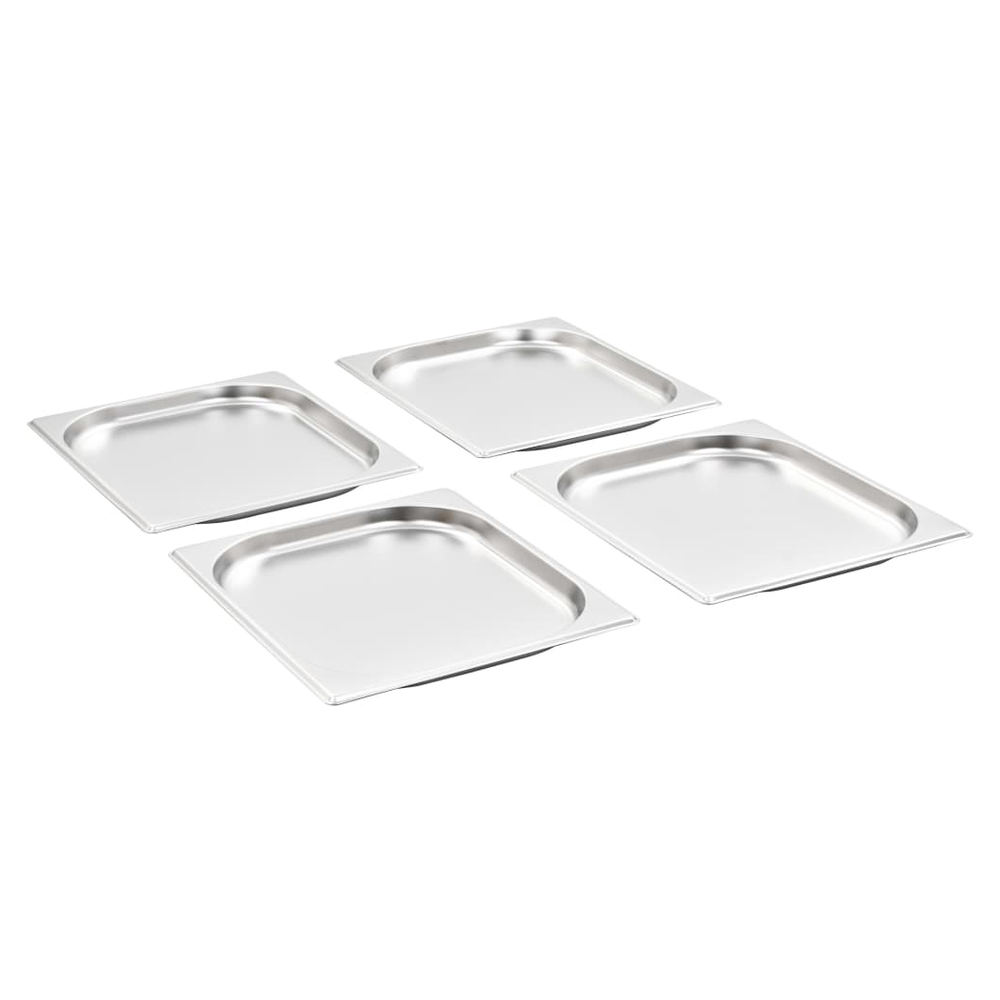 vidaXL Gastronorm Containers 8 pcs GN 1/2 20 mm Stainless Steel