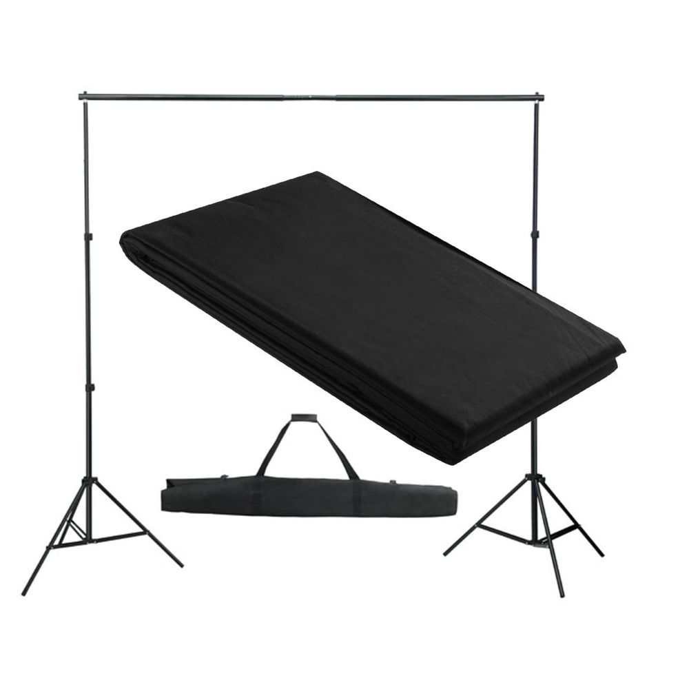 vidaXL Backdrop Support System 300 x 300 cm Green