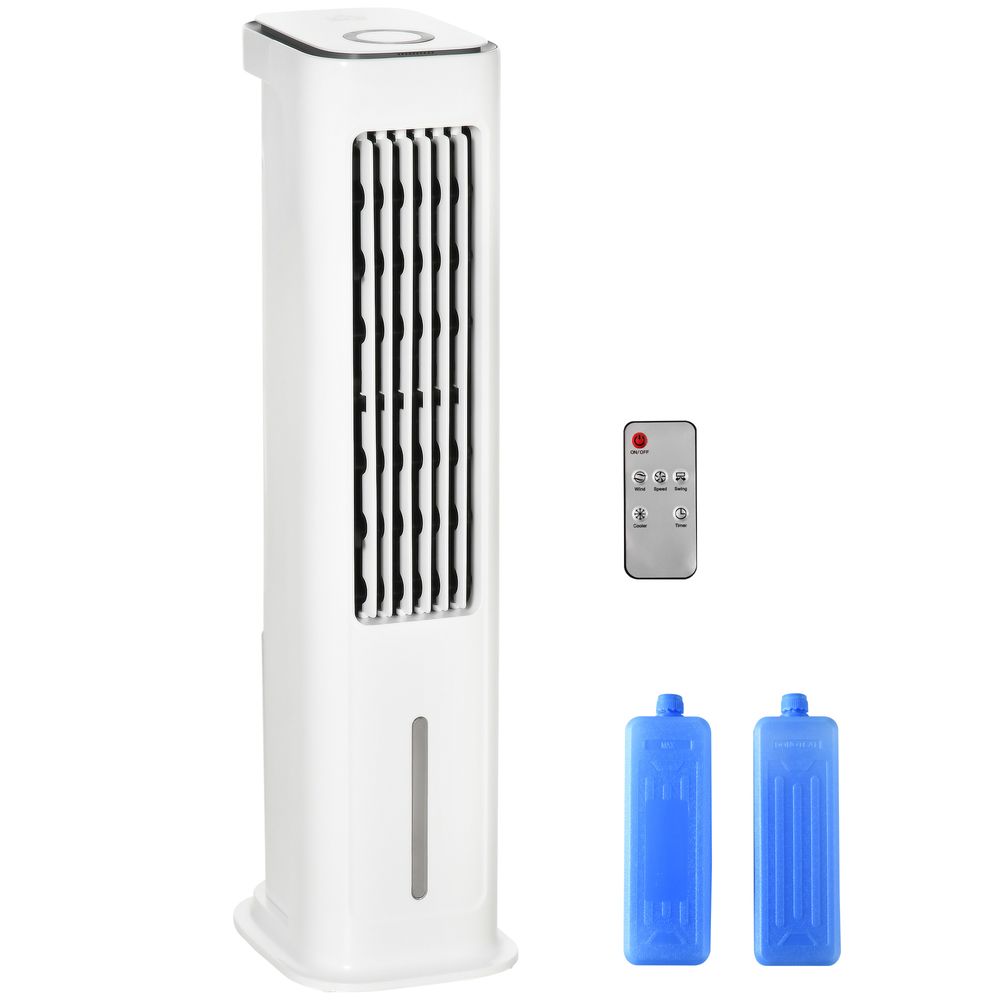 Evaporative Air Cooler with Timer, Oscillating, Ice Cooling Tower Fan