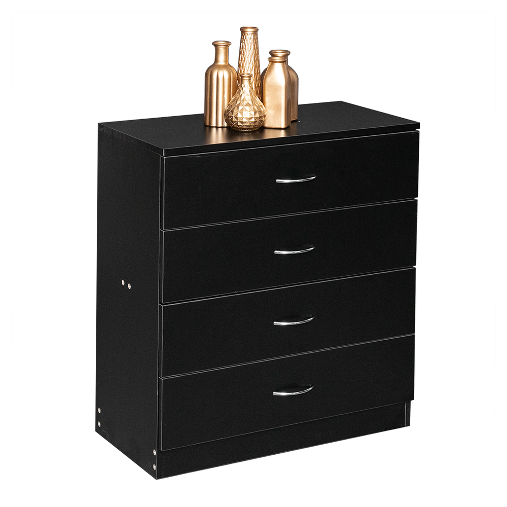 FCH Modern Simple 4-Drawer Dresser Black