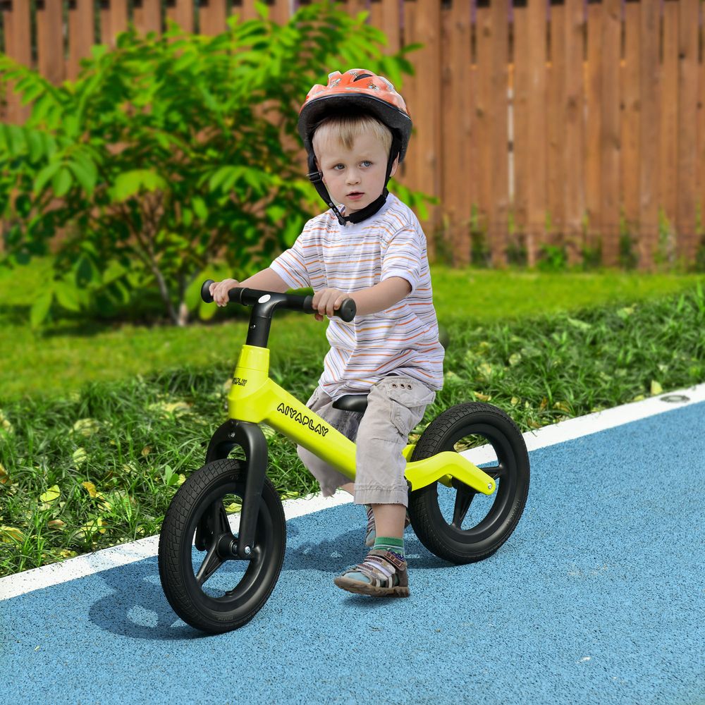 Baby Balance Bike, Training Bike w/ Adjustable Seat and Handlebar - Green