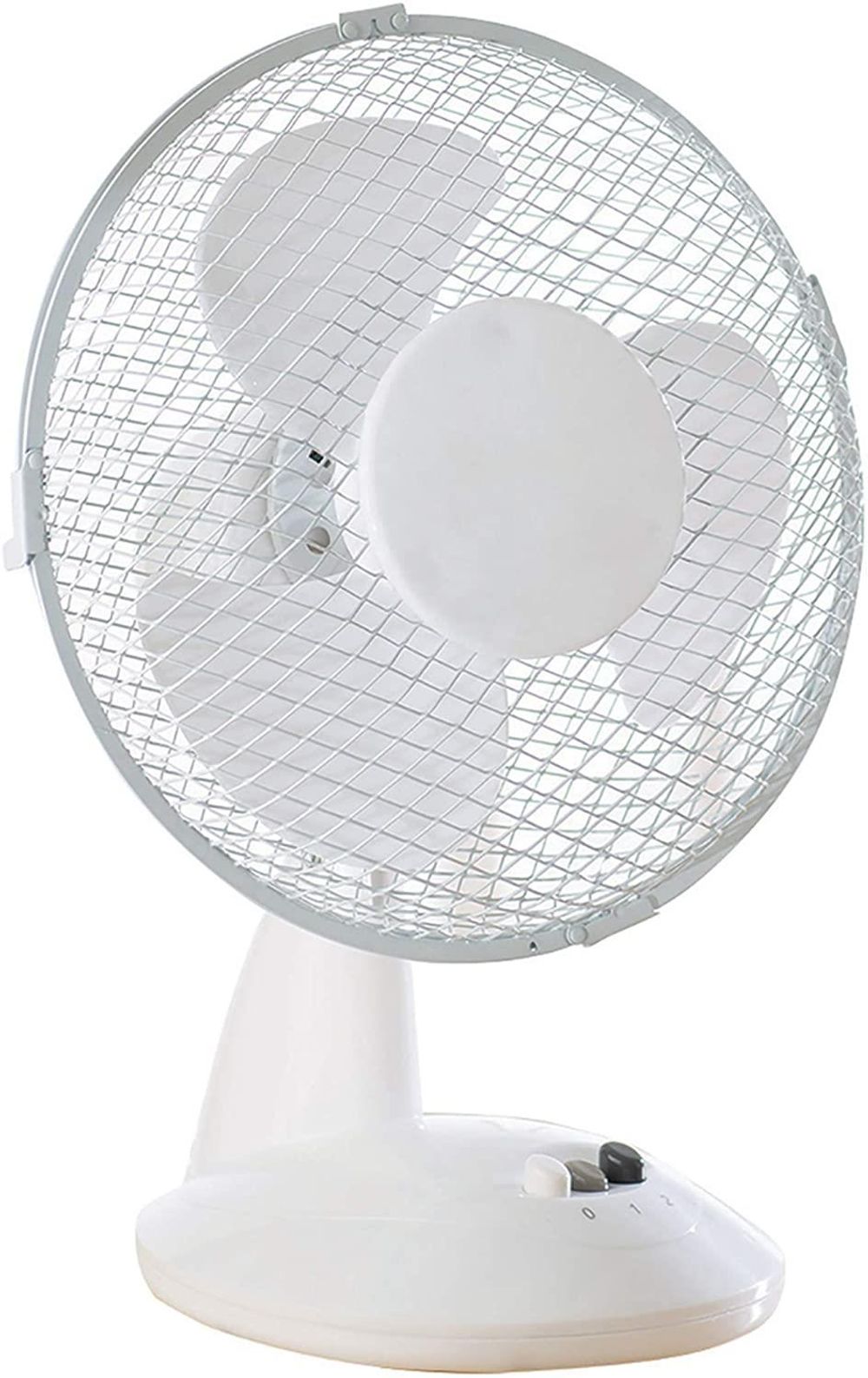 Daewoo 9" Desk Fan White - COL1062