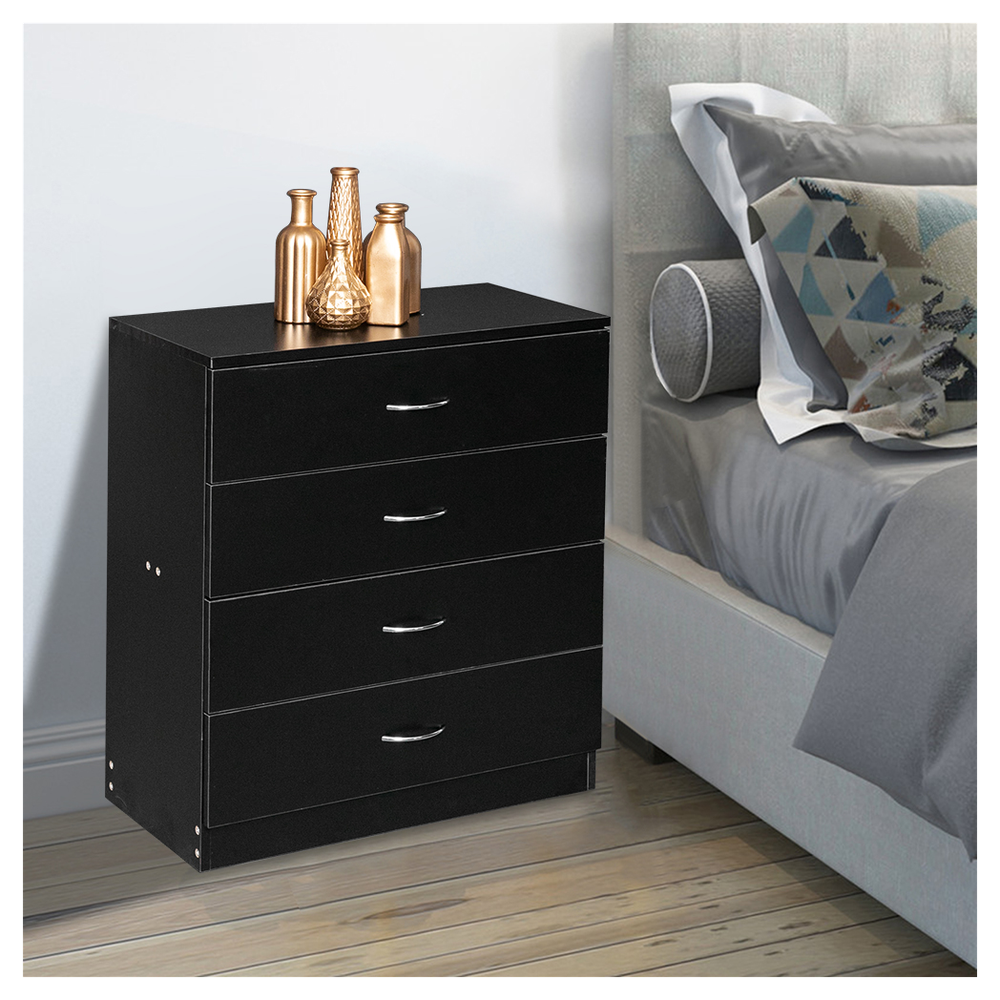 FCH Modern Simple 4-Drawer Dresser Black