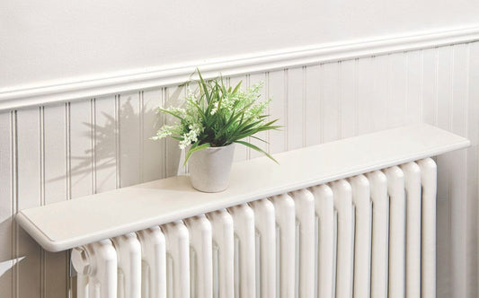 Radiator Shelf 115.5cm - White satin finish