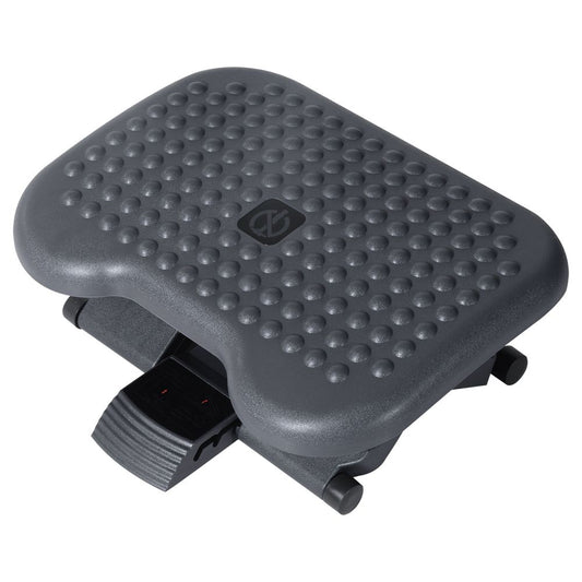 Footrest 3 Position Tilting Foot Rest Adjustable Massage Home Office Black