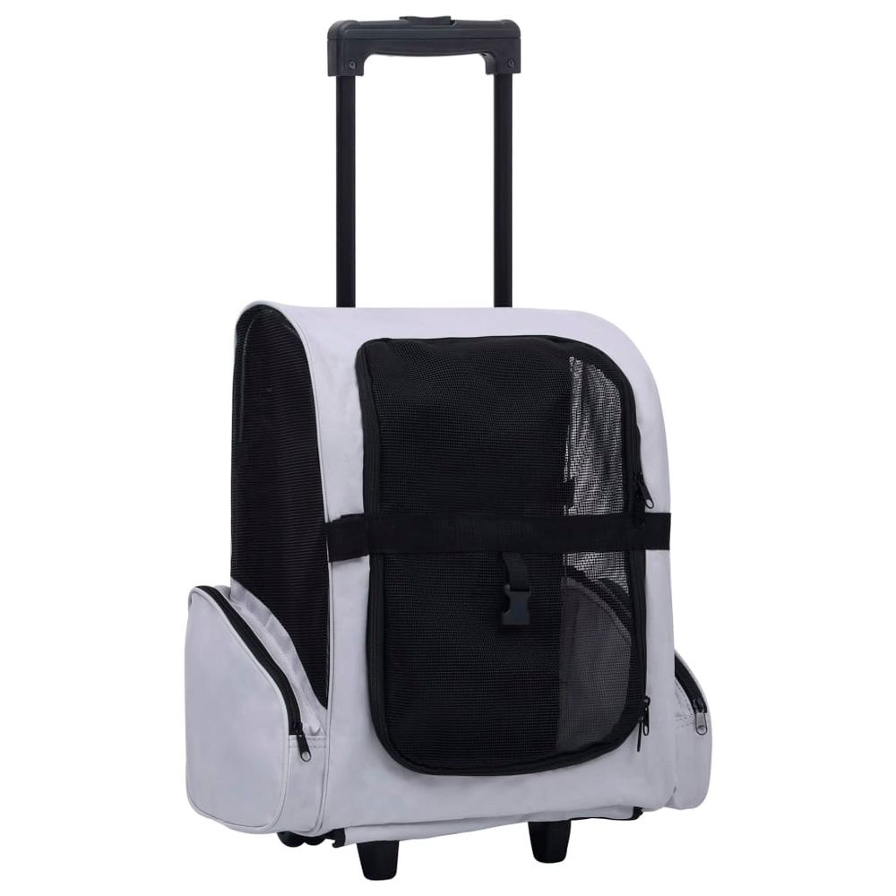 vidaXL Foldable Multipurpose Pet Trolley Beige