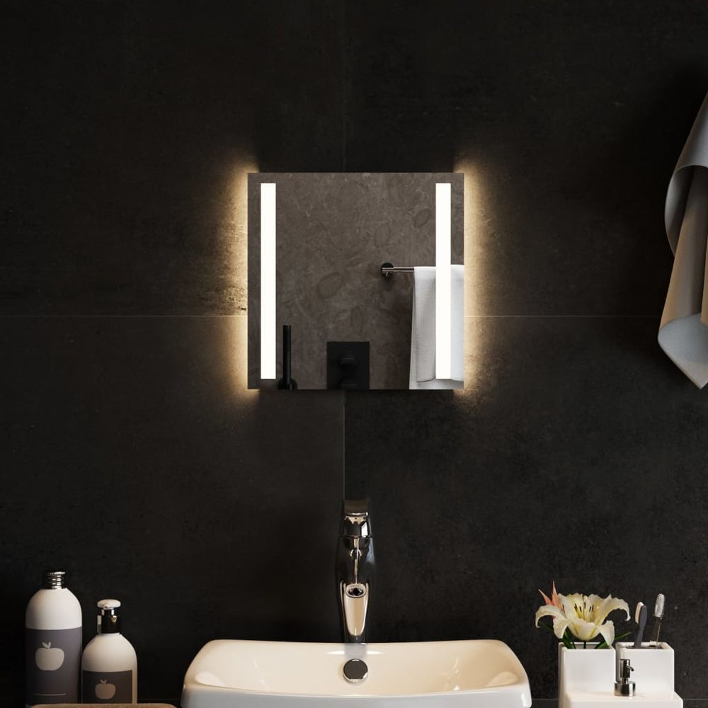 vidaXL LED Bathroom Mirror 40x40 cm