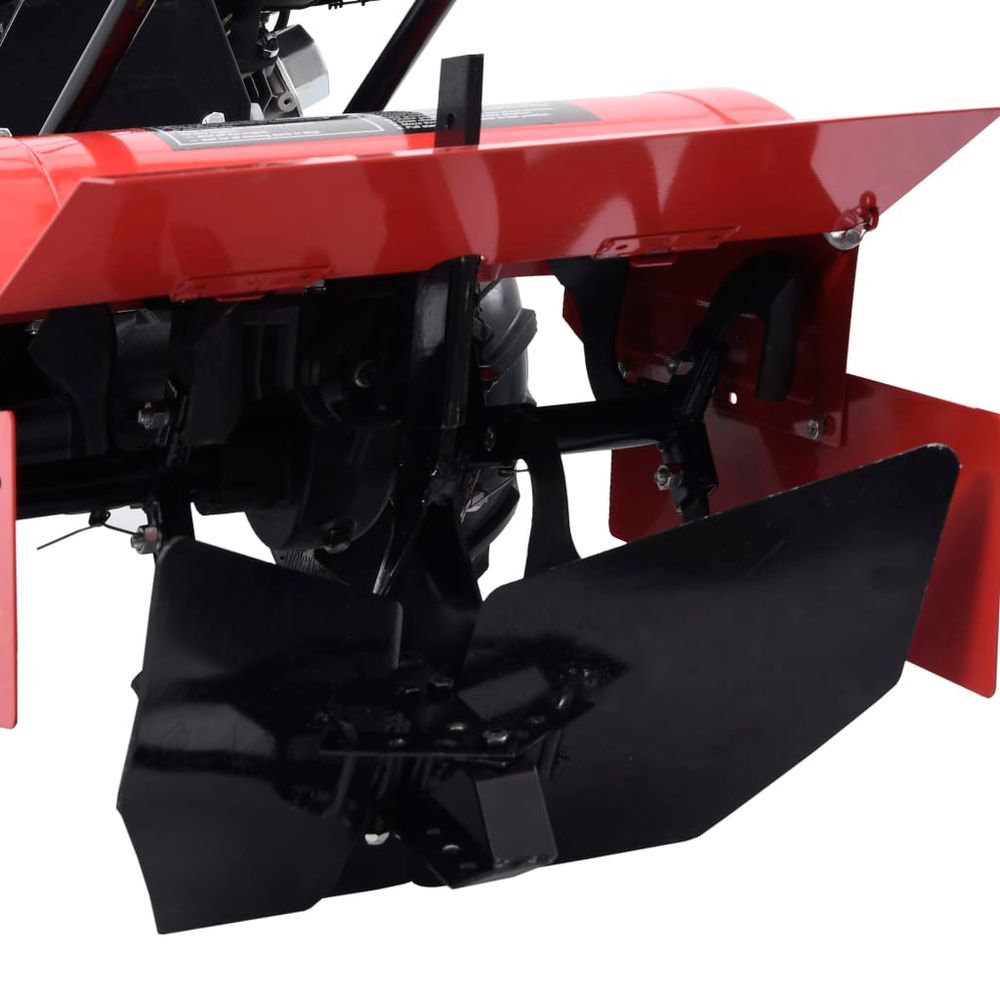 vidaXL Tiller Plough Attachment Black Metal